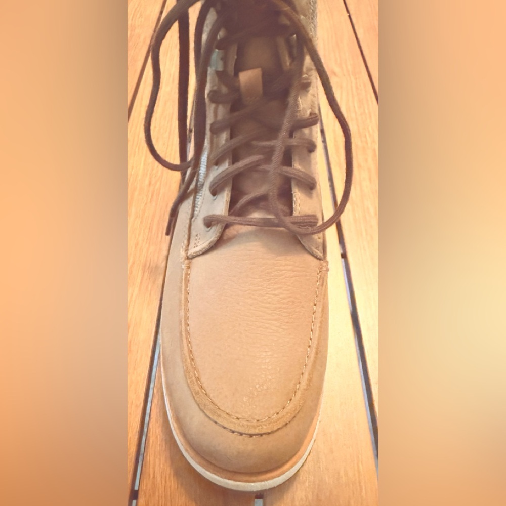Merrell Mixed Media Tan Lace-Up Ankle Boots - Size 7 - Picture 6 of 6